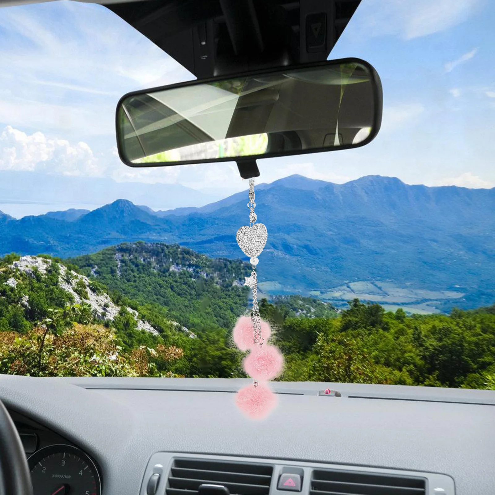 

1pc Rearview Mirror Exquisite Accessory Unique Hanging Ornament For Car Decor Auto Hanging Decoration Car Accessory