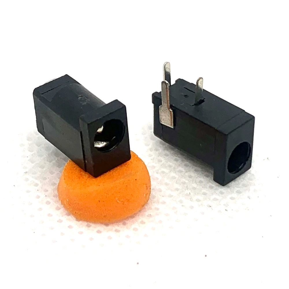 

100pcs DC Jack DC-002 Horizontal DC Charging Head Interface 3.5*1.0/1.3 Round Needle 30V/0.3A DC Power Supply Base DC002