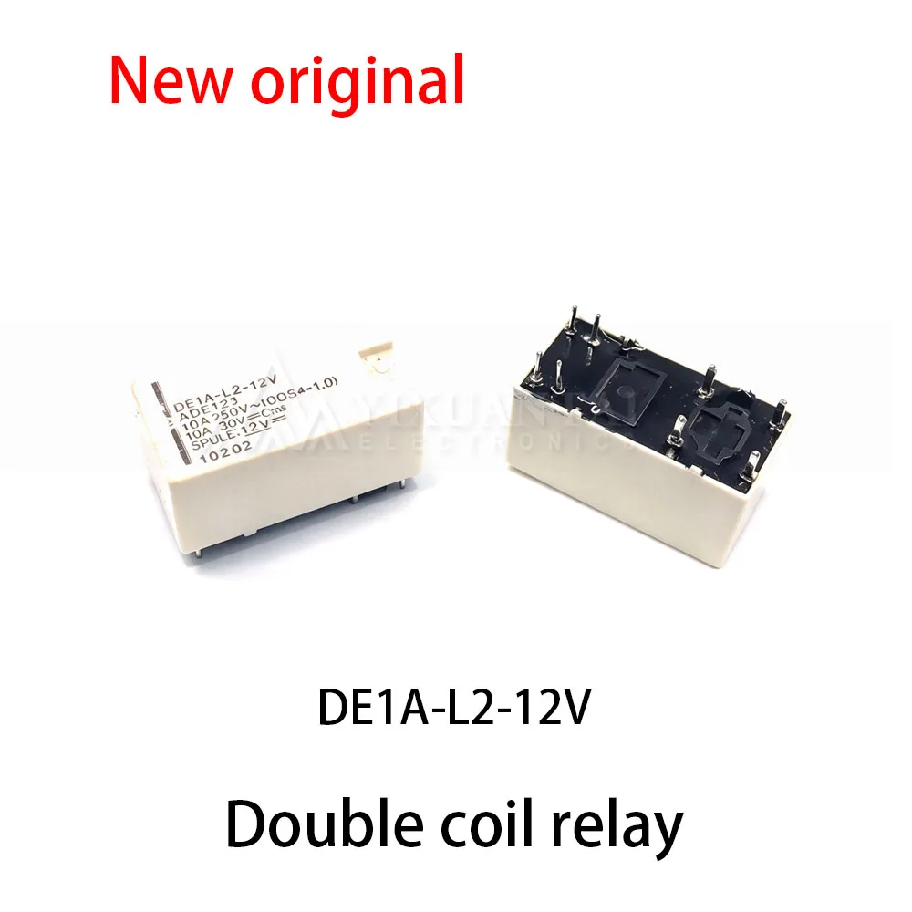 1pcs~5pcs DE1A-L2-12V 12VDC Double coil relay