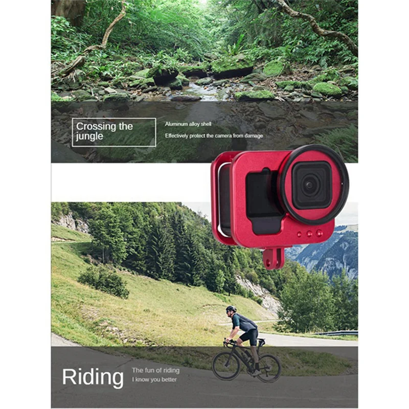 ZIZI For Gopro 9/10/11 Camera Expansion Diving Protective Cover Aluminium Alloy Portable Housing Case
