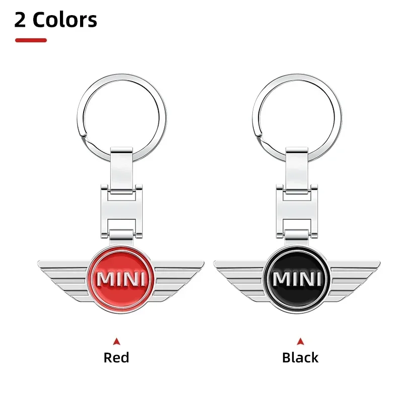 1pcs Metal Car Styling Keychain For BMW MINI Cooper One S JWC R55 R56 F56 R57 R58 R59 R60 Key Chain Key Rings Auto Accessories