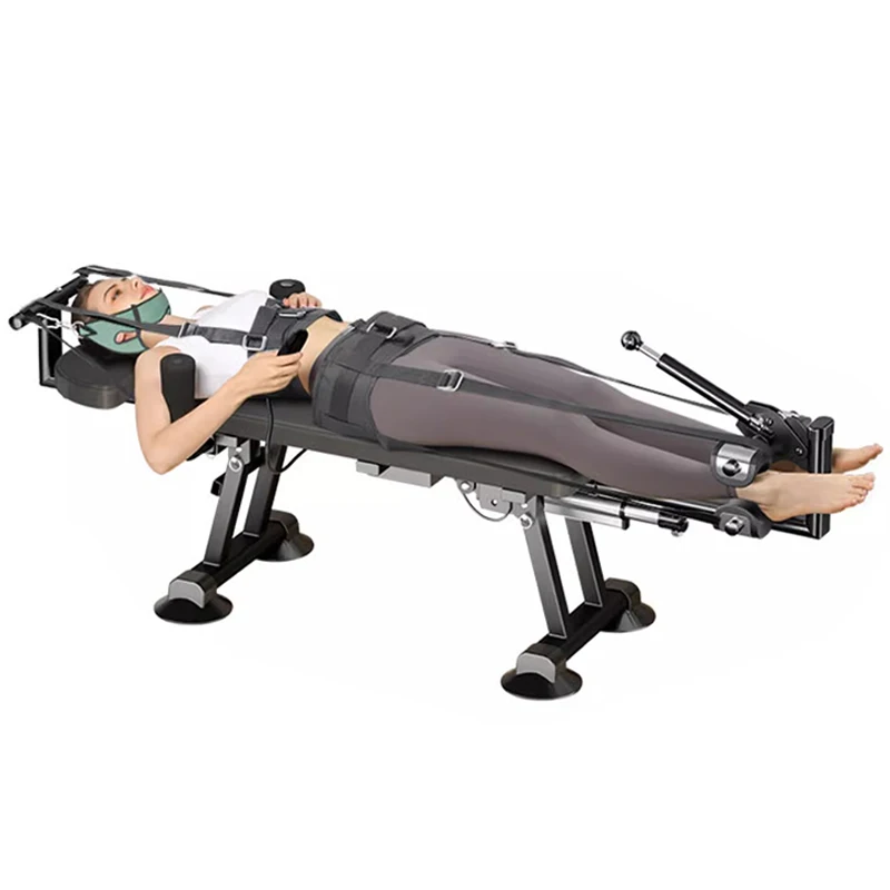 Cervical and lumbar spine electric traction trainer, soothing device, leg stretching and fitness, home waist stretching equipmen