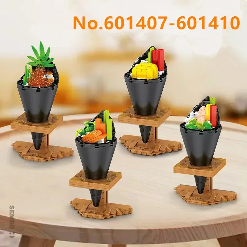 601403-601406 601407-601410 601411 601412 601413 601414 601415 Sembo Blocks Building Toys Japanese Food Snacks Puzzle Gift