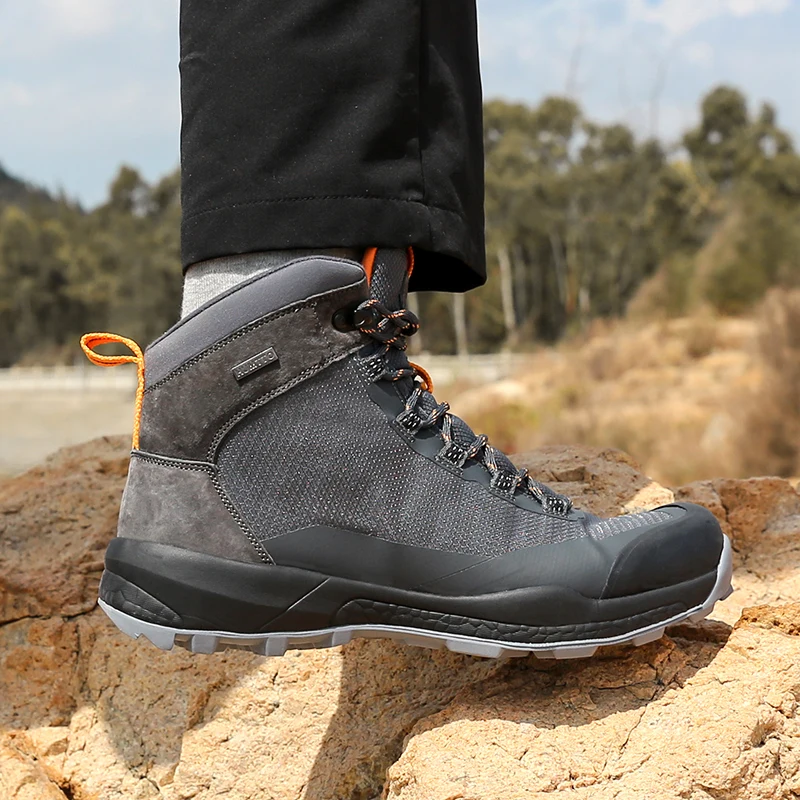 HUMTTO Winter Waterproof Shoes for Men Luxury Designer Hiking Ankle Boots Outdoor Safety Mens Sneakers Sports Trekking Trainers