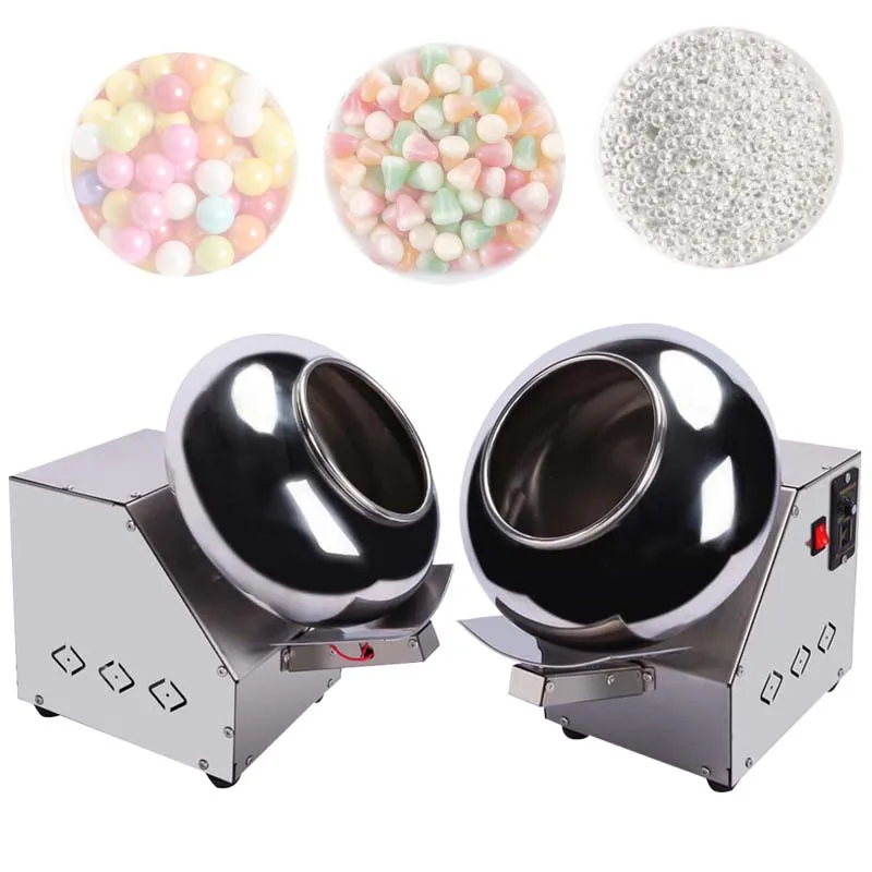 

Commercial Chocolate Sugar Coating Polishing Machine 500W Food Wrapping Chaff Rolling Drying Machines