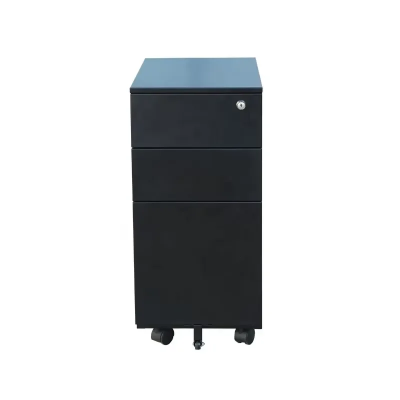 Under Table Storage Drawers Steel 3 Drawer Mobile Pedestal Cabinet