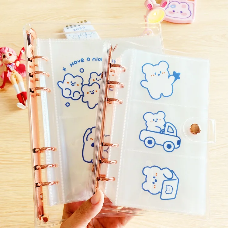 A5 A6 Loose-leaf Notebook Cover & Photo Sticker Collect Book Diary Agenda Planner Paper School Stationery