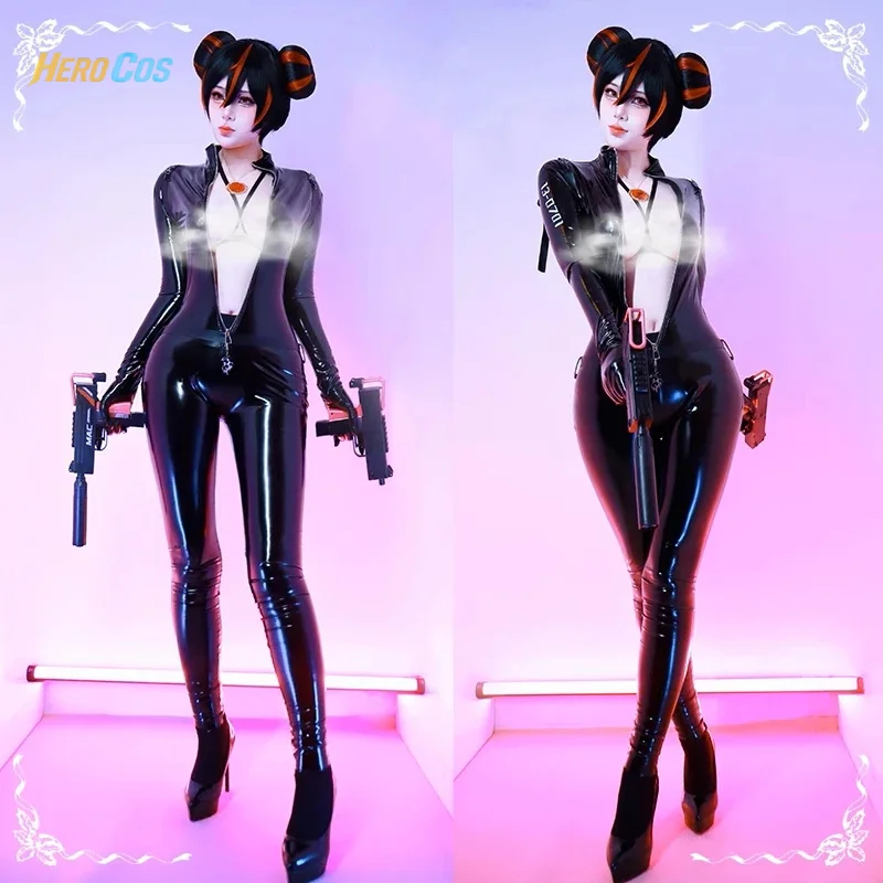 

GODDESS OF VICTORY: NIKKE KANSI Cosplay Costume Special agent Jumpsuit Uniform Halloween Party Role Play Outfit Women HERO Cos