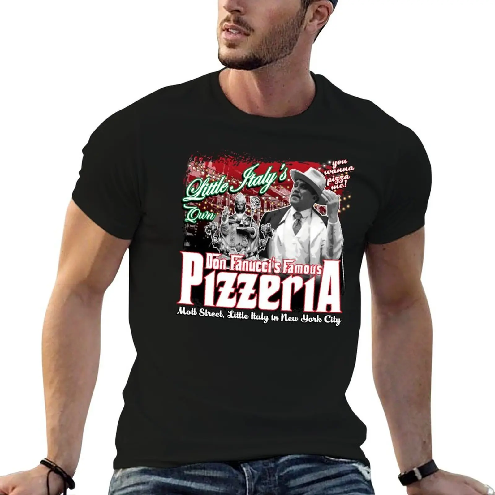 Don Fanucci's Famous Pizzeria T-Shirt Man T Shirt Luxury Man T Shirts For Men C…