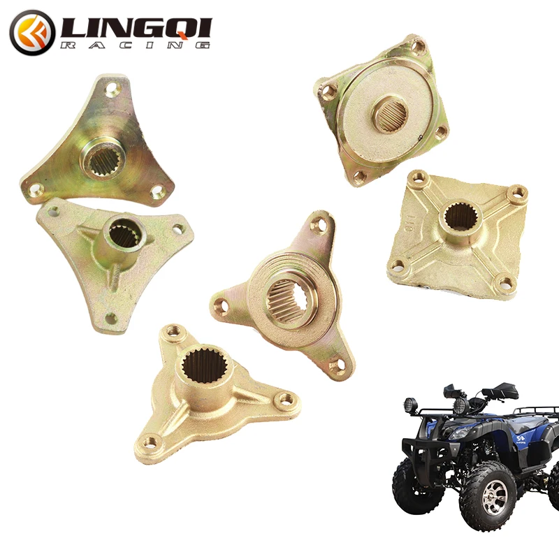 

LINGQI RACING Motorcycle 3 Hole 4 Holes Flange Hub Fixed Seat 23T 17T Wheel Rear Axle Hubs For 150 250CC Buggy ATV Go Kart Parts