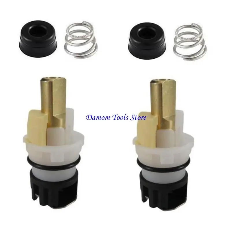 57BE RP25513 Faucet Stem Assembly Replacement Kits Rubber And Spring Easy Install Faucet Kits for Bathtub Sink Shower