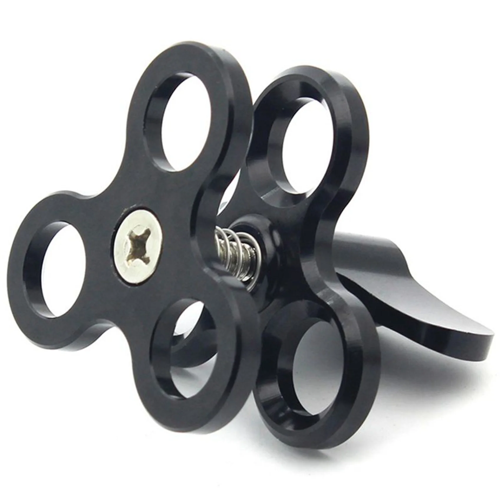 A003 2X Aluminium Kogelgewricht Armen 3 Sectie Kogelgewricht Klem Mount Invullicht Lamphouder Voor Gopro Zwart