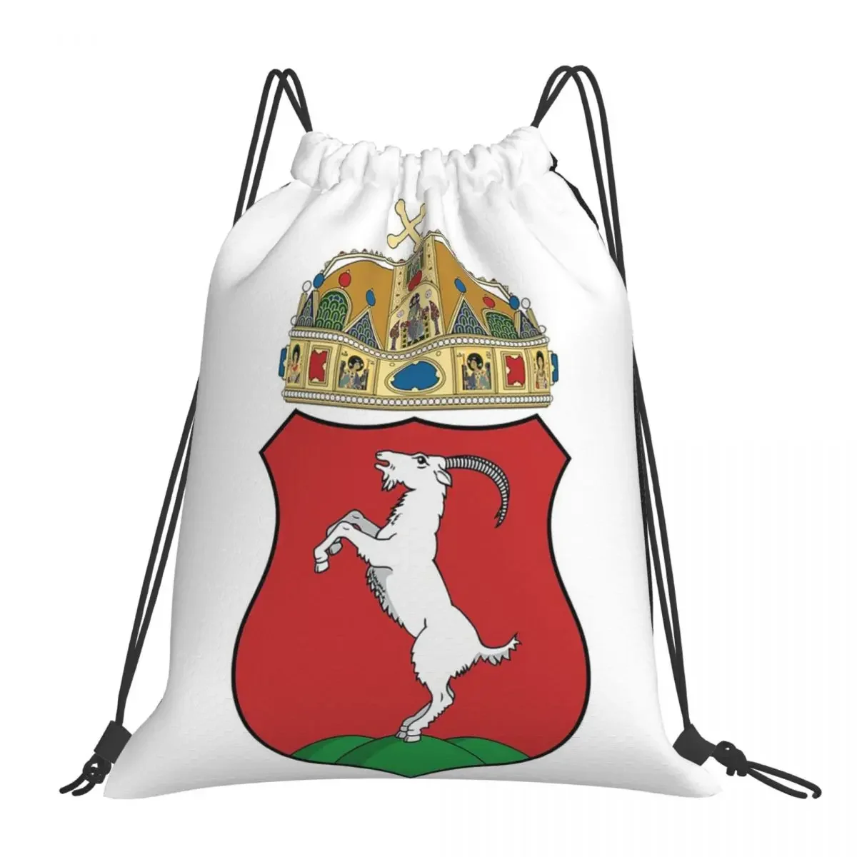 

Coat Of Arms Of Kecskemet, Hungary Backpacks Drawstring Bags Drawstring Bundle Pocket Sundries Bag BookBag For Travel Students