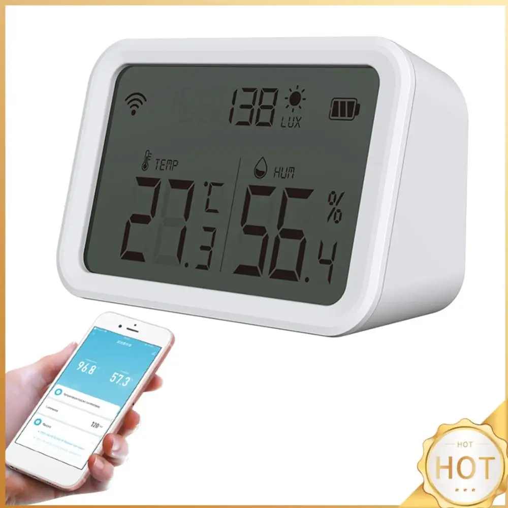 バッテリー駆動温度湿度照度モニターゲージ-3-in-1-wifi-温度湿度明るさセンサー-スマートホーム用