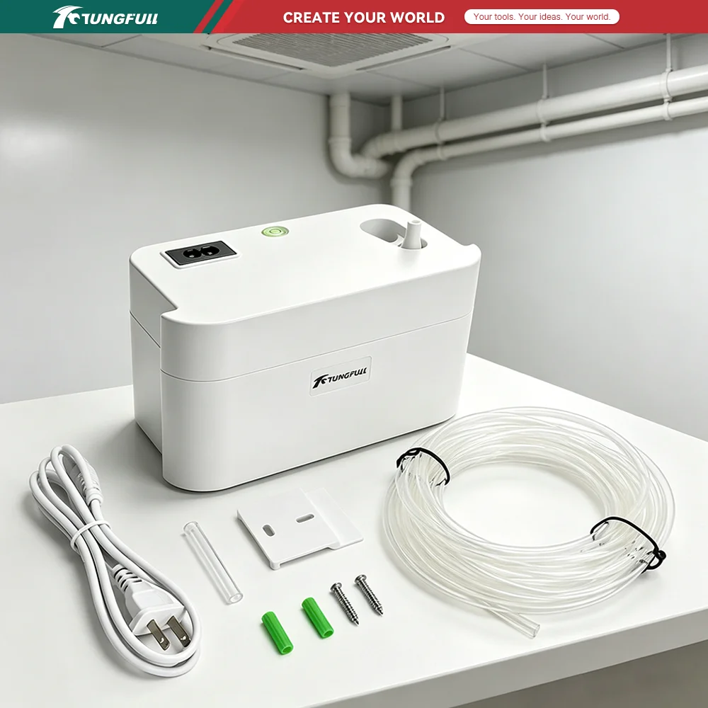 TUNGFULL 100V-240V Air Conditioning Water Automatic Ultra-quiet Condensate Pump Air Conditioner Drainage With Atomization System