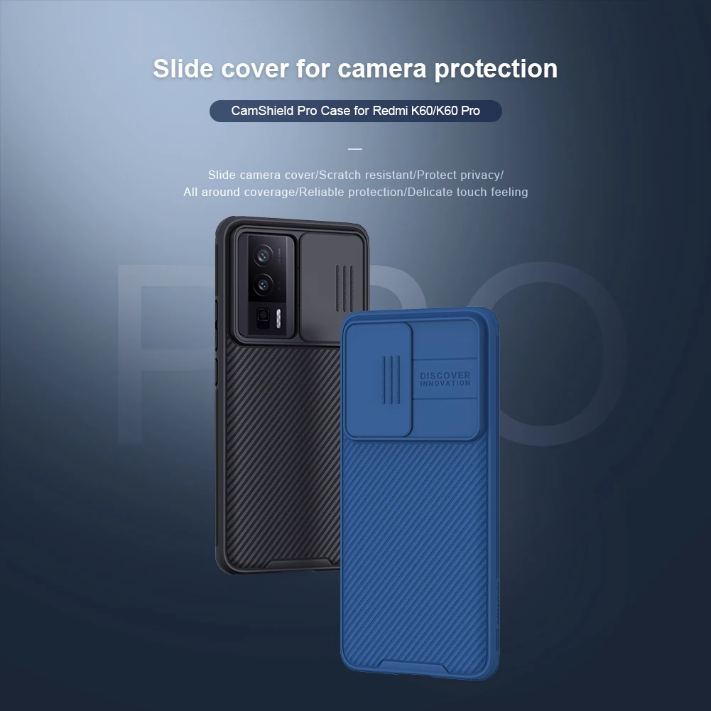 Nillkin for Xiaomi Poco F5 Pro Case, CamShield Pro Case with Slide Camera Cover Protector Hard PC+TPU Cover