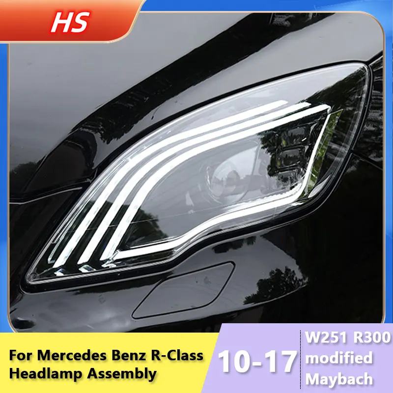 

For Mercedes Benz R-class LED Headligh Assembly W251 R300 Front Light Modified Maybach Headlights 10-17