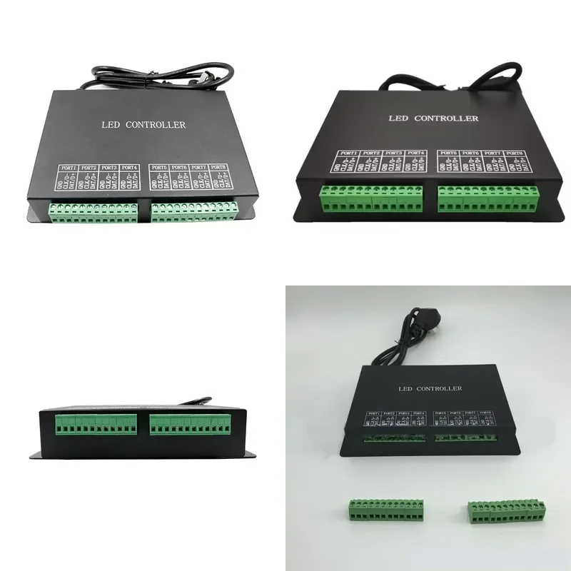 H801rc Led 8 Ports Controller DMX512 Max 8192 Pixels Animation Programming LED Pixel Controller for Bar KTV Nightclub