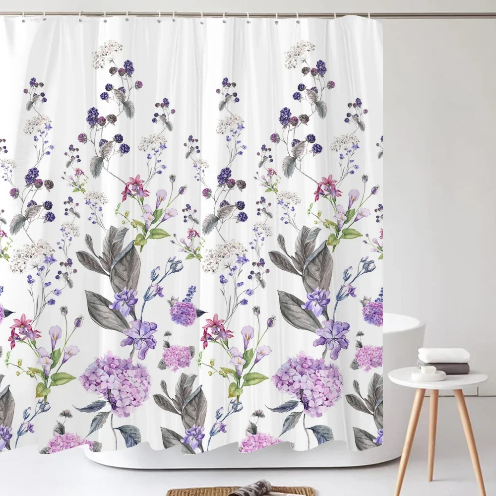 Dandelion Natural Flowers Shower Curtains Waterproof Bathroom Curtain Bath Curtain High Quality With Hooks Shower Curtain