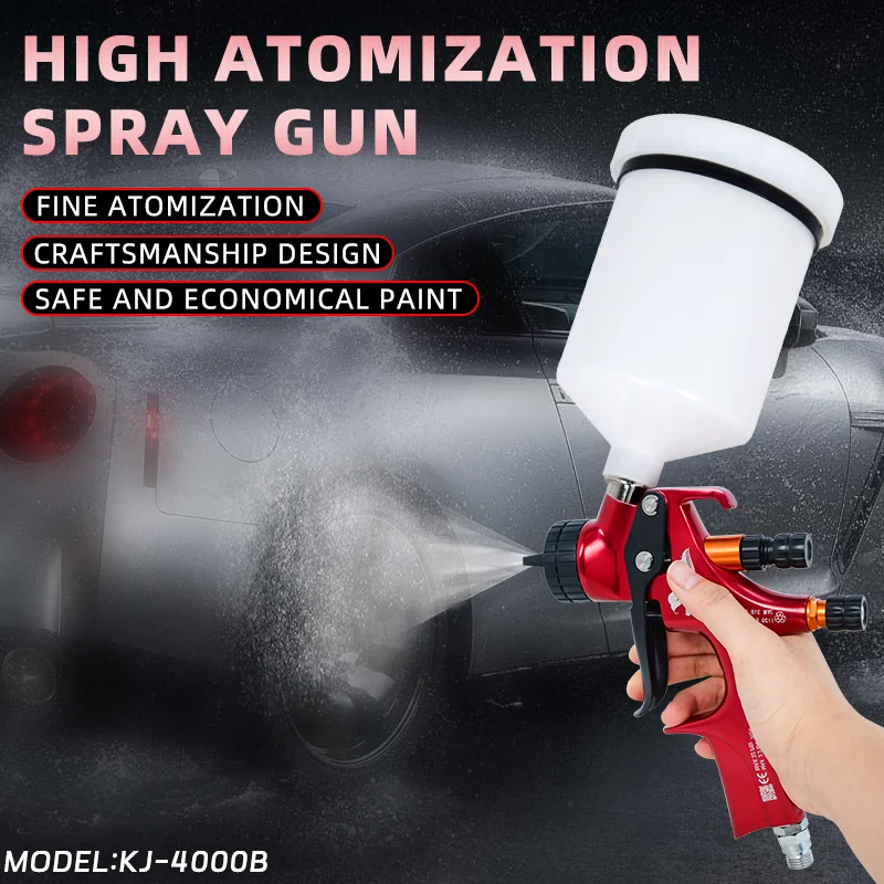 professional spray gun car cordless paint spray gun gravity 1.3 mm