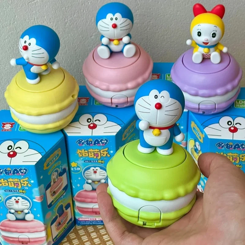 

Подлинная аниме-фигурка Doraemon, миндальное печенье, сахарная машина, слепая коробка, материал из ПВХ, еда и игра, загадочная коробка, игрушка в подарок ребенку