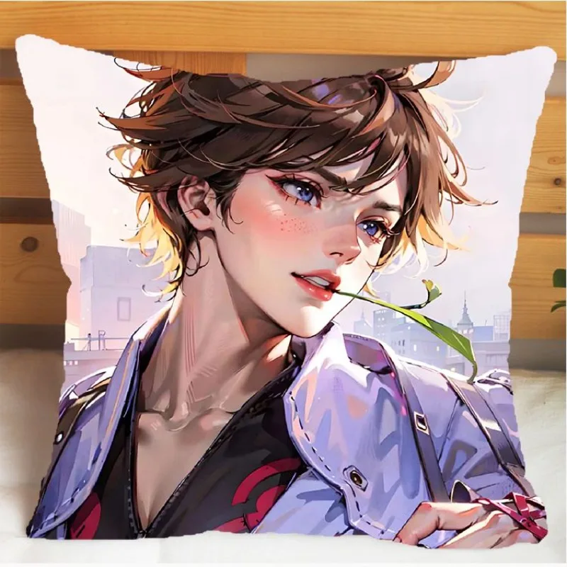 Arena of Valor Honor of Kings Li Bai Pillow and Pillowcase Cushion Cover Case Double Sided Print Plush Throw Pillows 40x40cm