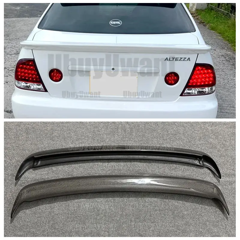 

IS200 Modified TRD Style Black/Carbon Fiber Rear Trunk Luggage Compartment Spoiler Car Wing For Lexus IS 1999~2004