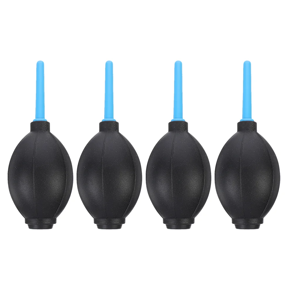 4 Pcs Blower Dust Collector Powerful Air Black Cleaner Device Squeeze Ball Pump Notebook Pin-valve Abs Filter