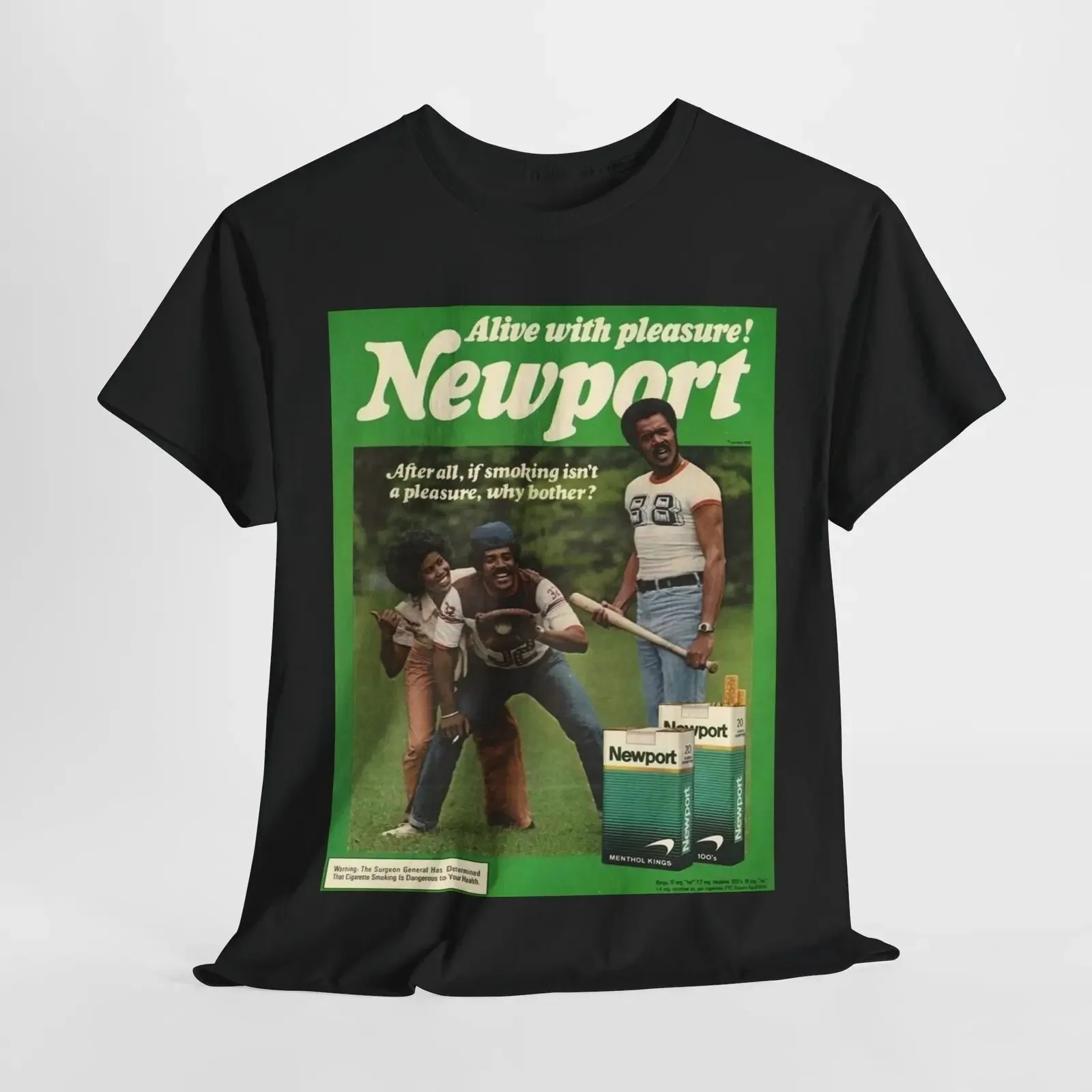 Newport T-shirt vintage cigarette menthol graphic Unisex Heavy Cotton Tee