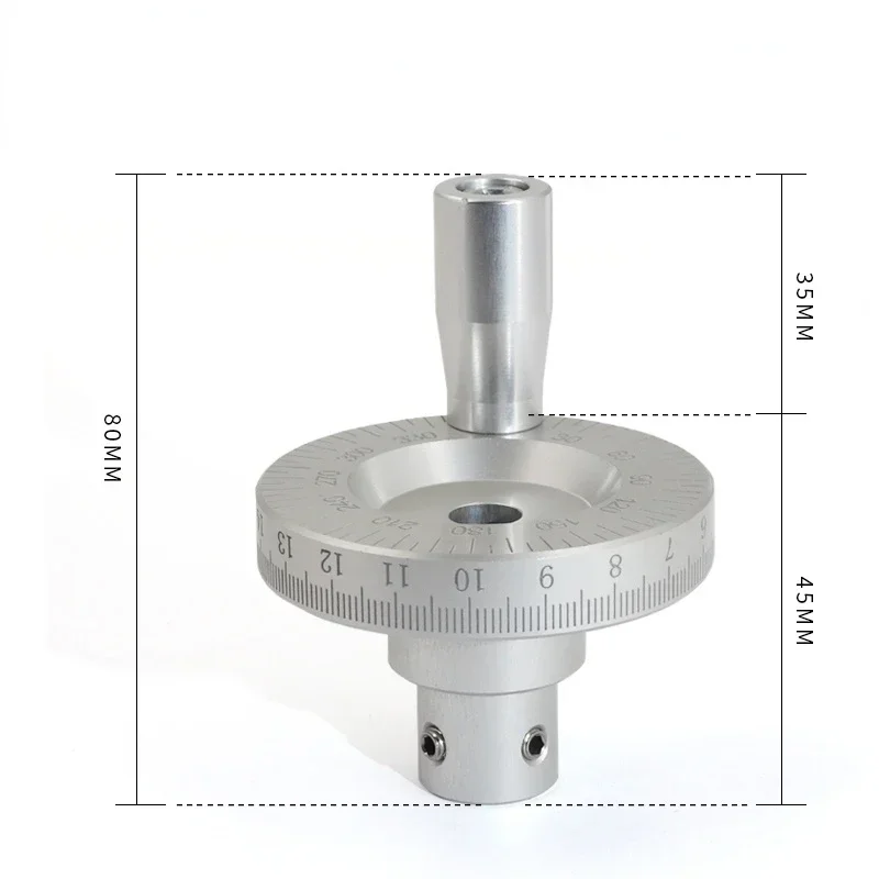 Machine Tool Metal Laser Scale Hand Wheel Manual Sliding Table Machine Tool Special with Scale with Angle Handle Rocking Wheel