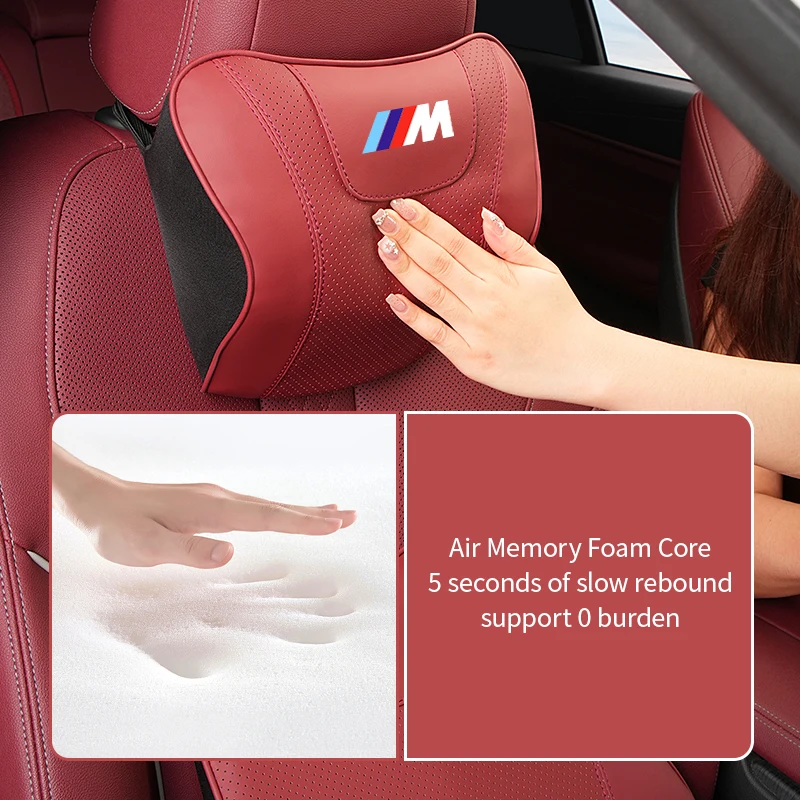 Car Headrest Neck Support Waist Lumbar Cushion Car Seat Neck Protector Pillow For BMW X3 G01 X5 G05 F10 F30 6GT G32 G20 G30 G60