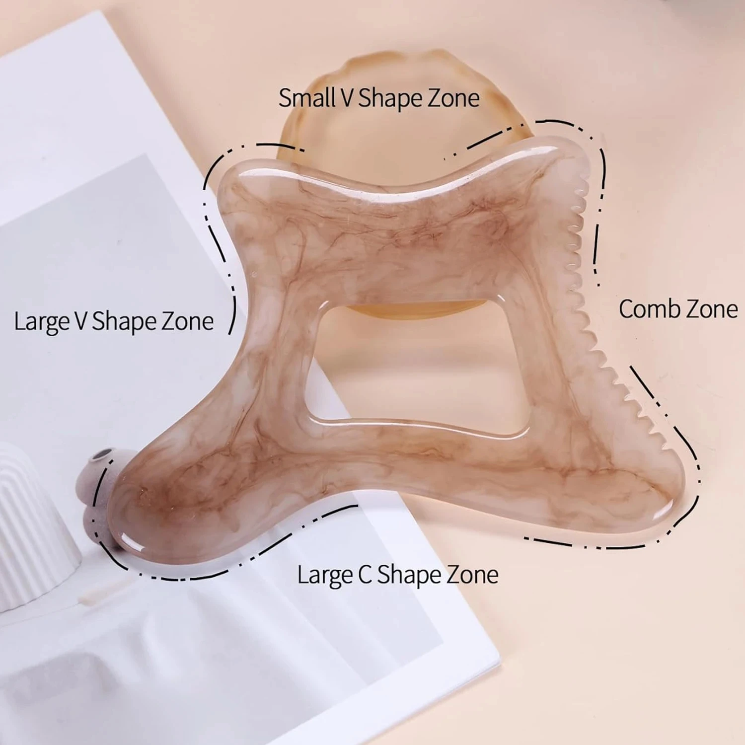 

Resin Body Gua Sha Tool Large Gua Sha Body Tool Cellulite Massage Tool Lymphatic Drainage Tool For Face, Back Body Shaping Tools