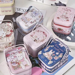 1pc Vintage Small Suitcase Storage Tin Metal Candy Box Gift Box Cookie Gift Box Sundries Organizer Storage Cans