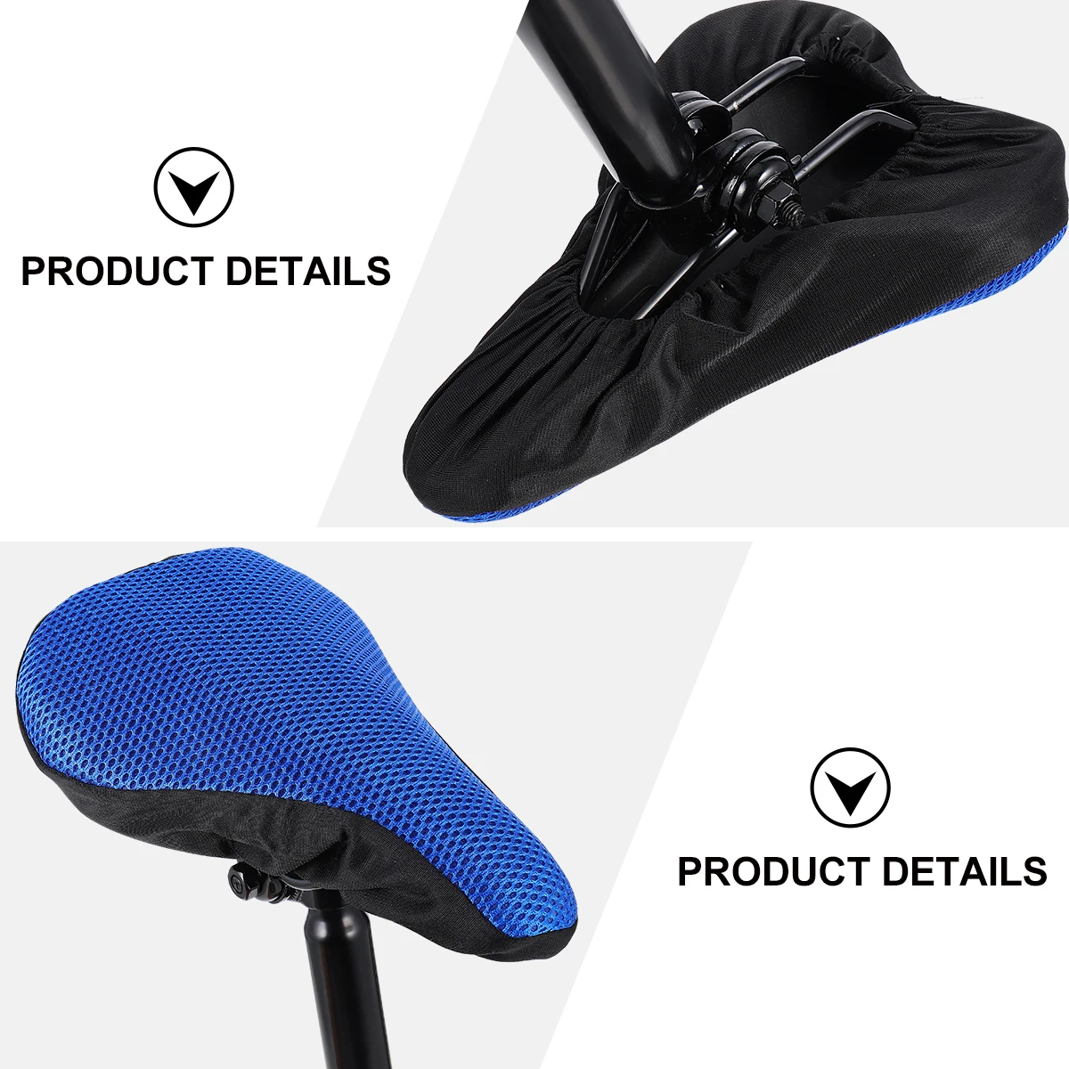 

Bike Saddle Cover Blue Child Cushion Lightweight Breathable Honeycomb Seat Cover Sponge Accessories Kids Mountain Bike Saddle