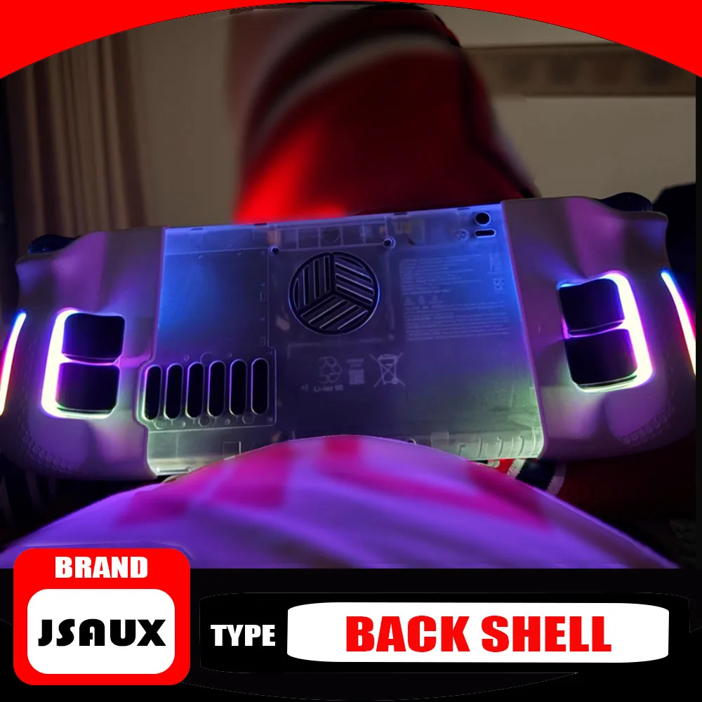 JSAUX Steamdeck تبديد الحرارة الغطاء الخلفي شفاف ثقب مفتوح نسخة تعديل الغطاء الخلفي سطح البخار OLED ملحقات فريدة من نوعها