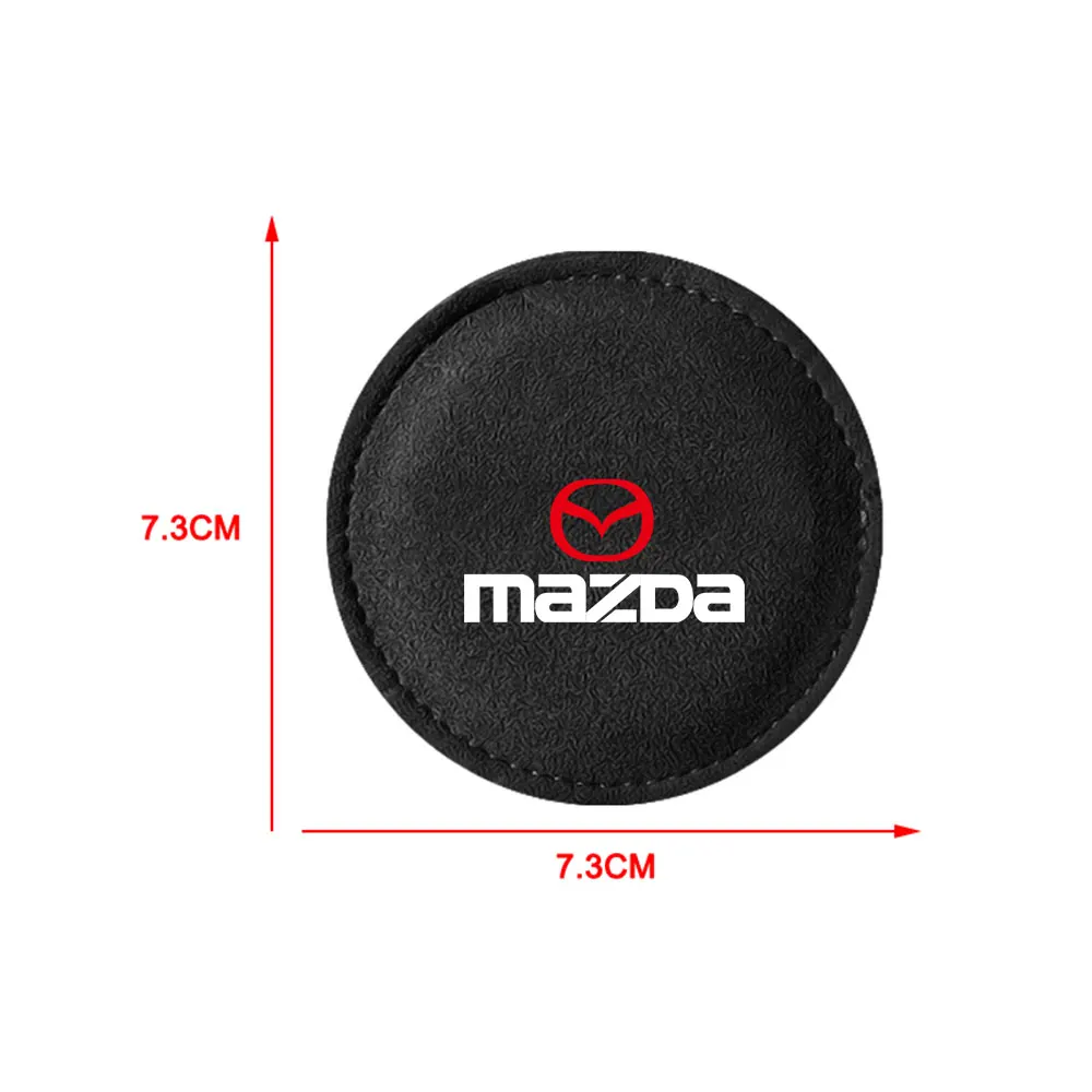 1pc Car Coaster Non-Slip Pad Water Cup Holder Interior Mat Car Styling Accessories For mazda Axela Atenza CX-3 CX-5 CX-8 MS MPS