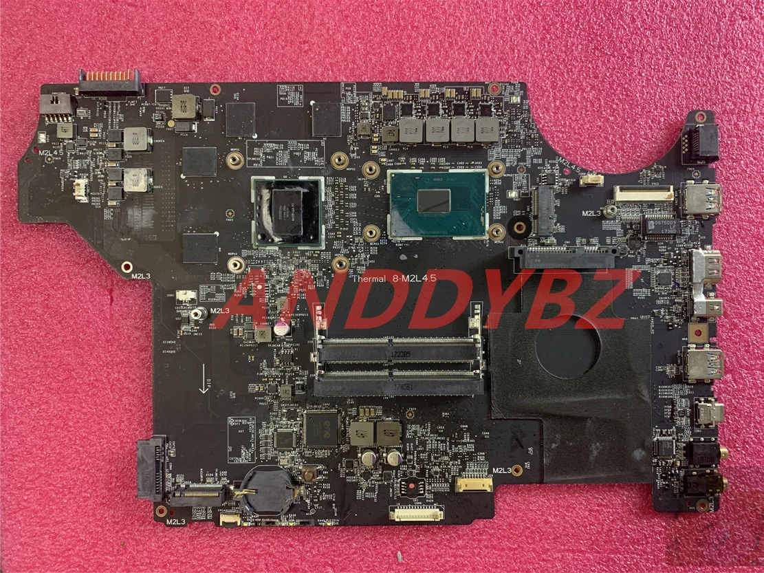 Original MS-16J51 VER 2.0 For MSI WE62 WE72 Notebook CPU Motherboard I7-7700HQ M2200M DDR4 100% Working Test