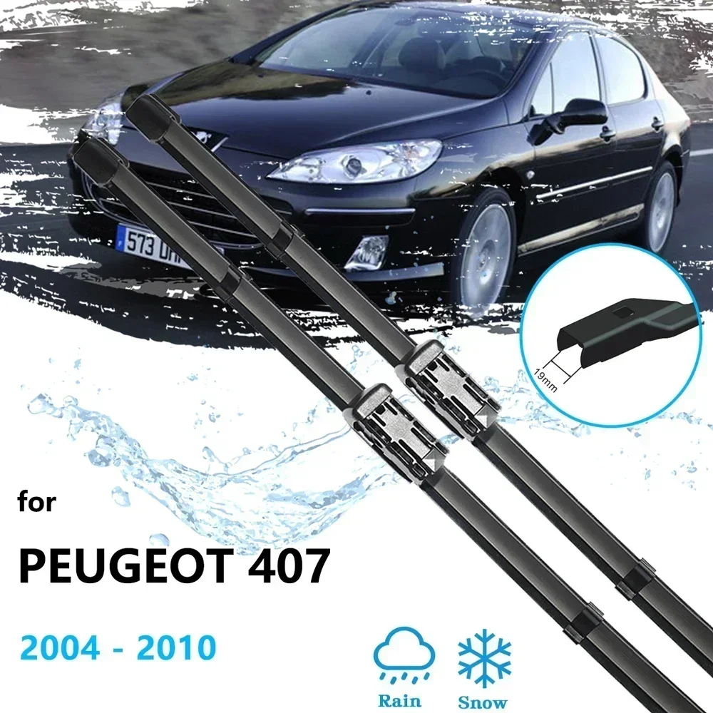 For Peugeot 407 Coupe 2004~2010 Windshield Windscreen Front Wiper Window Blades Brushes 28 28 Hatchback LHD RHD High Quality