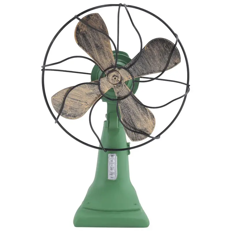 

PERFECT MODERN Retro Nostalgic Fan Home Vintage Fan Miniature Europe Style Figurines Home Decor