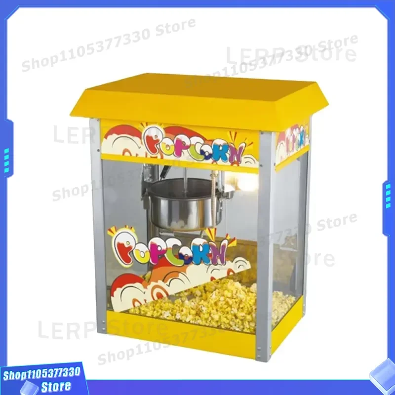 Commercial Popcorn Machine Electric Corn Popping Maker for Home Theater Snack Bar Kitchen Appliance High Capacity Oil Free