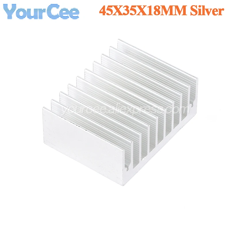 45*45*14mm 45*35*18mm 45*45*18mm 45*45*10mm Heatsink Cooling Fin Radiator Cooler Aluminum Heat Sink 45X45X10MM 45X45X14mm