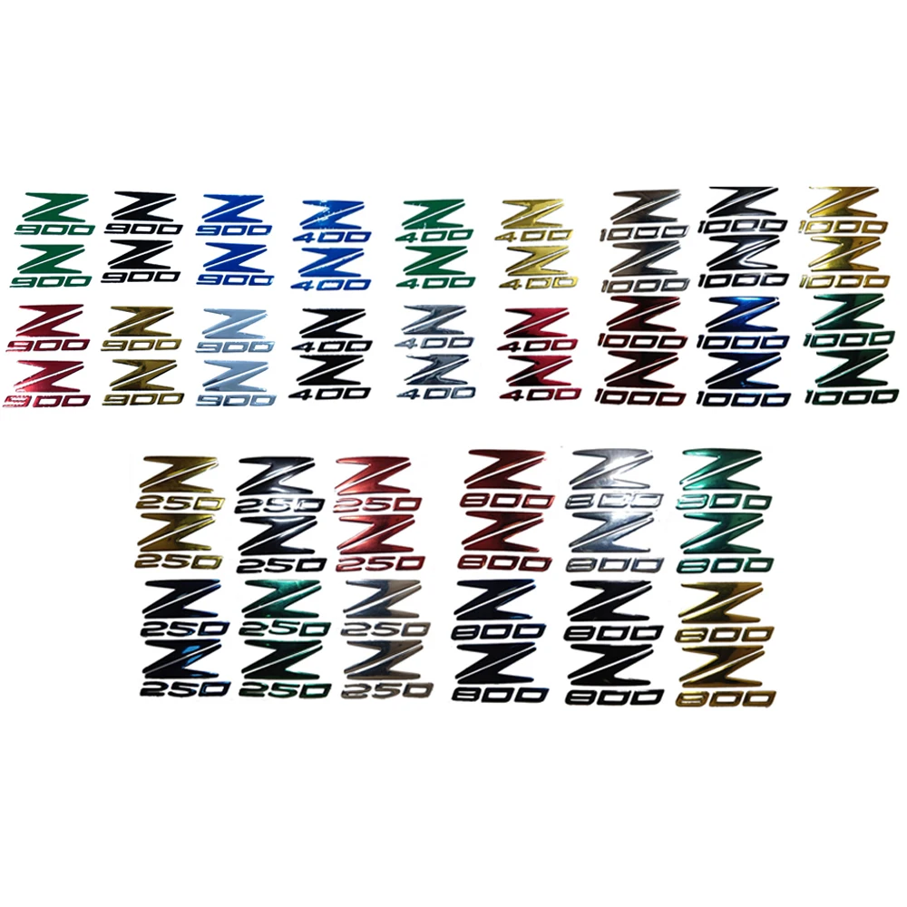 Motorcycle 3D Emblem Badge Decal Tank Sticker Soft Reflective Decals Stickers For Kawasaki Ninja Z250 Z400 Z800 Z900 Z1000