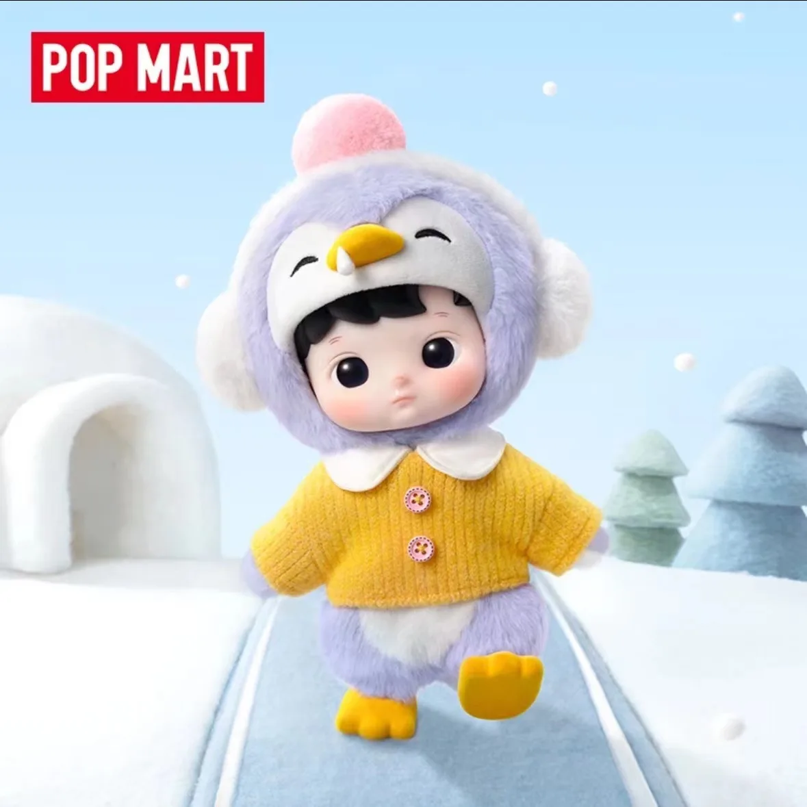 POPMART Bubble Mart HACIPUPU Penguin 1/8 Mobile Doll Trendy Fashion Handmade Ornament Anime Peripheral Toy Gift