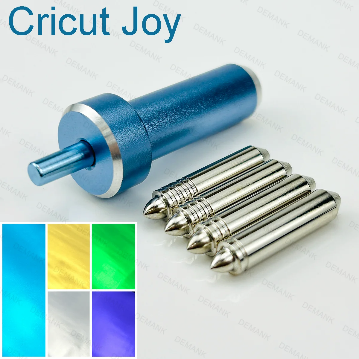 5pcs Foil Transfer Kit for Cricut Joy Xtra + 50pcs Foil Sheets Gold Emeralds Purple Silver Sky Blue