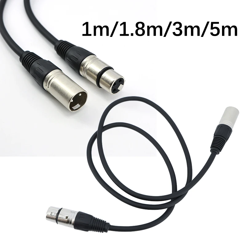 1m 1.8m 3m 5m 3pin xlr Male To Female extend Cable Audio Output and Input Apply To KTV Microphone 3 core XLR Connection cord e1