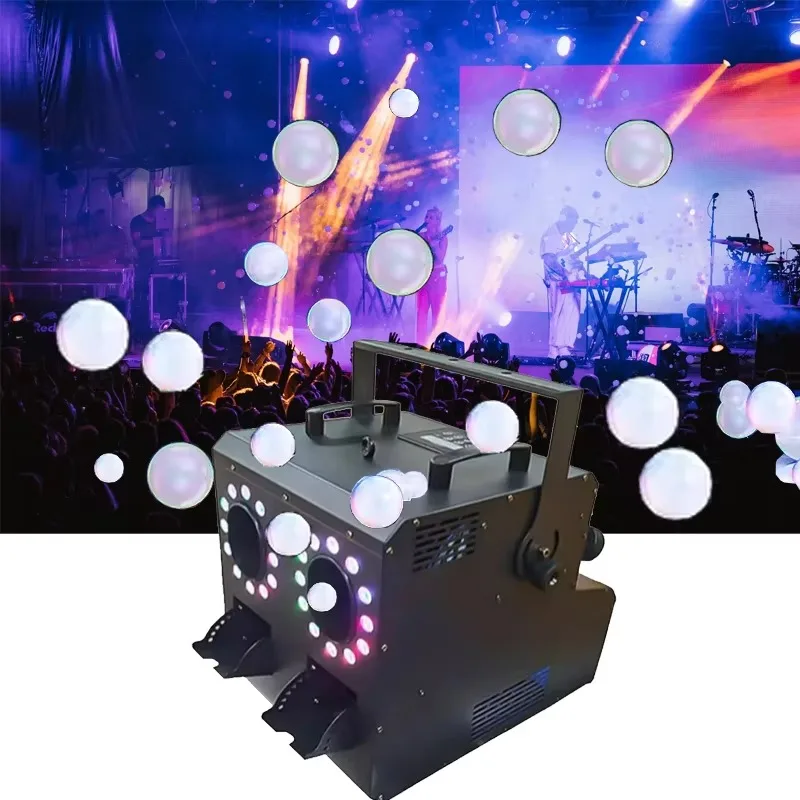 Hot Selling 2 Head Bubble Smoke Machine Fog Bubble Effect Machine With Remote Control for Wedding Party