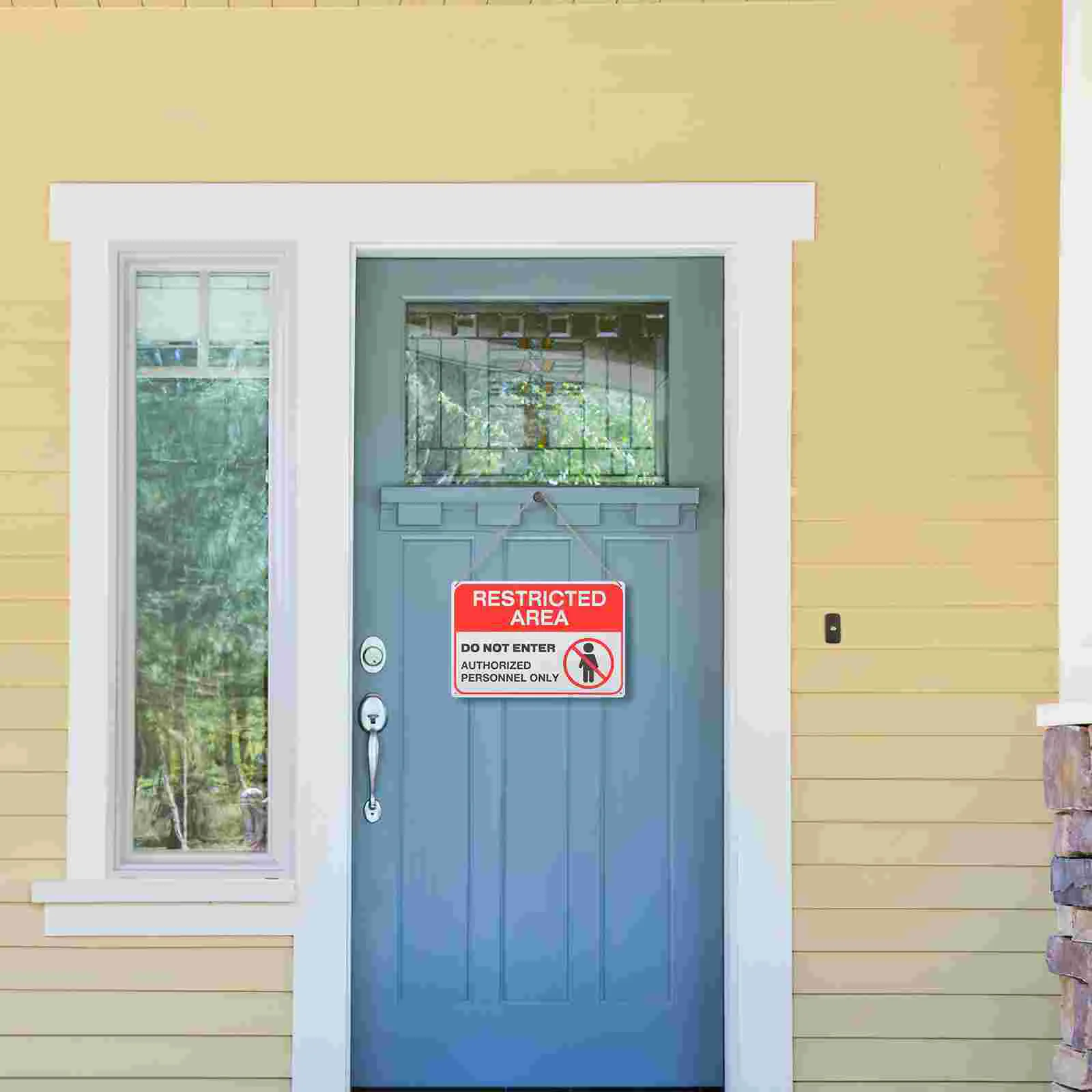 Entry Sign Safety No Entrance Warning Board Do Not Block Gate Enter Wall Decoration Outdoor Caution