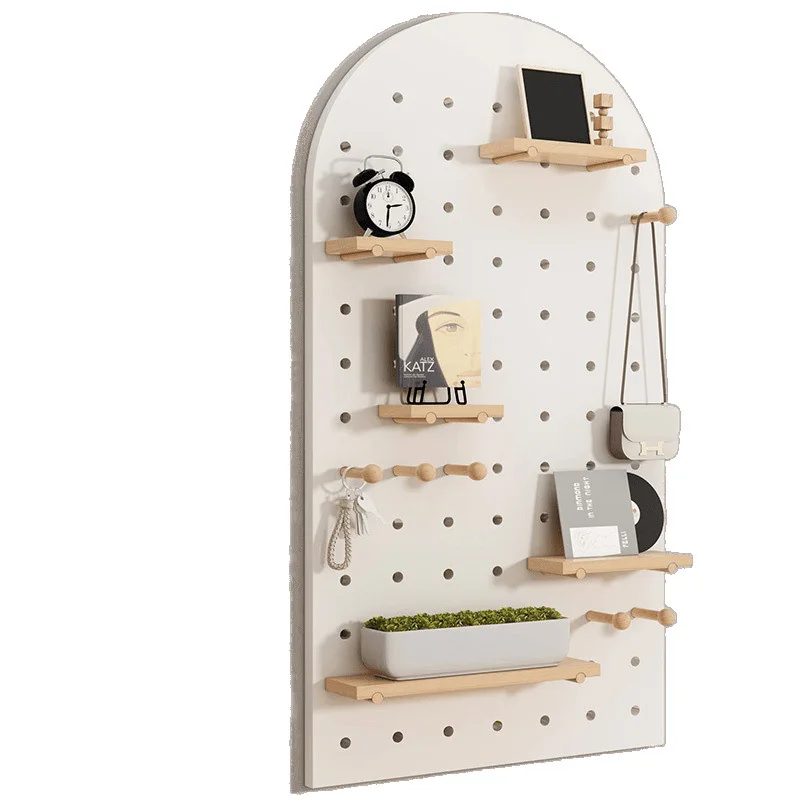 

Solid wood hole board is now used as fitness equipment, yoga sports storage rack, household vertical