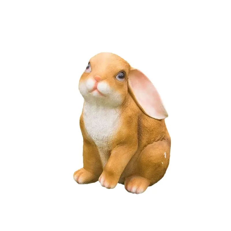

Garden Simulation Rabbit Resin Sculpture Ornament Kindergarten Garden Landscape Crafts