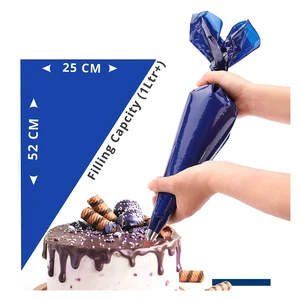 50 pcs extra großer Beutelbeutel Einweg 21 Zoll Kuchen Ice Cream Tubulation Creme Dessert Dekoration Pyping Bag Backwerkzeuge 8 Hauptverkauf Pastellkit - №7